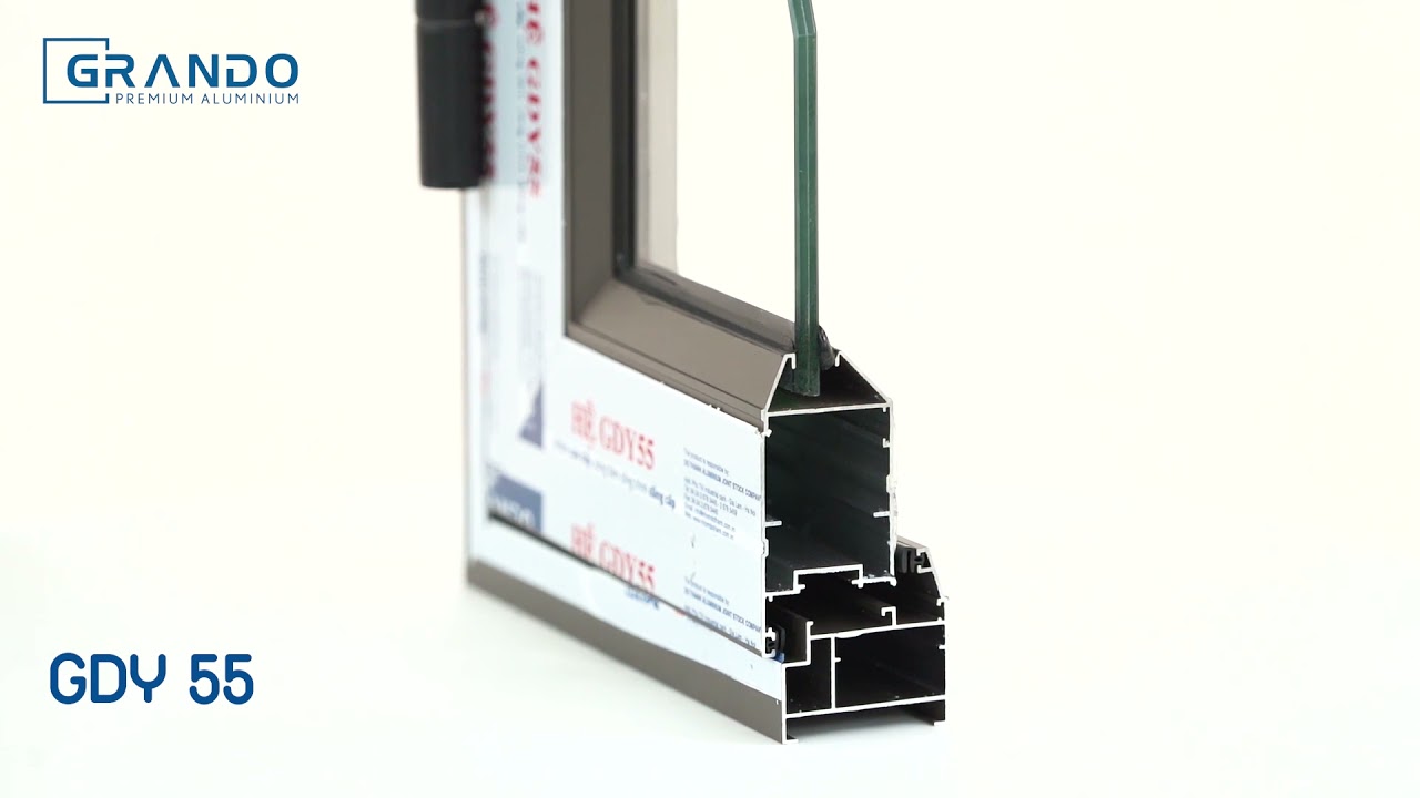 Hệ cửa nhôm kính GDY55